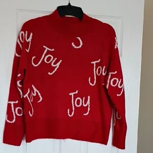 Red Joy Sweater, L